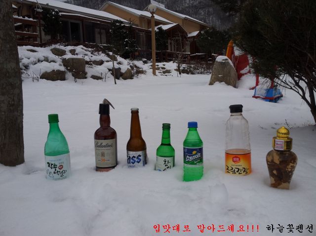 공기가 너무좋아 이것저것 말아서 먹어보시고..
